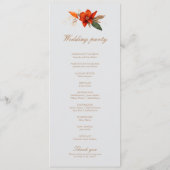 Boho Bouquet mit feurigen Blume Programm (Rückseite)