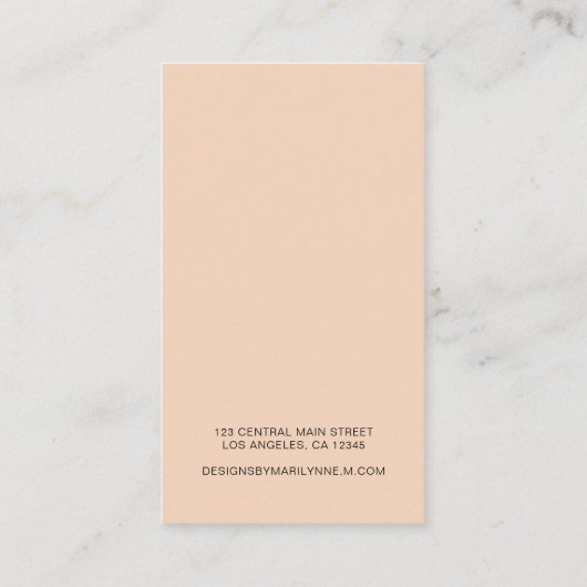 Boho Boutique Earring Display Card Visitenkarte (Rückseite)