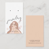 Boho Boutique Earring Display Card Visitenkarte (Vorne/Hinten)