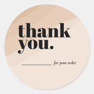 Boho Boutique / Kleidung Danke Aufkleber 
