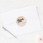 Boho Boutique / Kleidung Danke Aufkleber  (Umschlag)