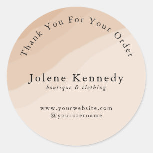 Boho Boutique / Kleidung Danke Aufkleber 