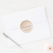 Boho Boutique / Kleidung Danke Aufkleber  (Umschlag)
