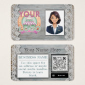 Boho Boutique Retail Bauern Market Vendors Rustic (Vorne & Hinten)