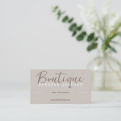 Boho Boutique Shop Visitenkarte (Stehend Vorderseite)
