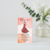 Boho Boutique Shop Visitenkarte (Stehend Vorderseite)