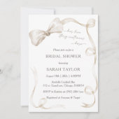 Boho Bow Bridal Dusche Einladung Vorlage (Vorderseite)