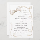 Boho Bow Bridal Dusche Einladung Vorlage (Vorne/Hinten)