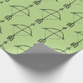 Boho Bow Doodle Geschenkpapier (Ecke)