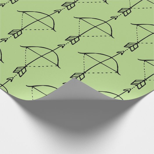 Boho Bow Doodle Geschenkpapier (Ecke)