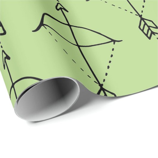 Boho Bow Doodle Geschenkpapier (Rolleneckpunkt)