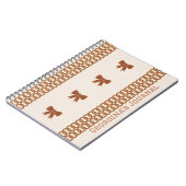 Boho Bows Journal Notebook - Earthtones Notizblock (Linke Seite)