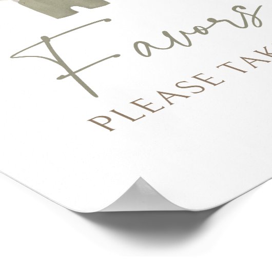 Boho Boy Baby Clothes Baby Dusche bevorzugt Schild (Ecke)