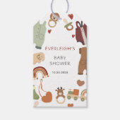 Boho Boy Baby Showmarke Geschenkanhänger (Vorderseite)