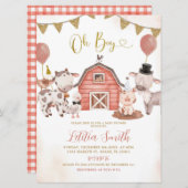 Boho Boy Farm Baby Shower Einladung (Vorne/Hinten)