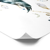 Boho Boy Feather Dream Cattedrale S. Lorenzo Poster (Ecke)