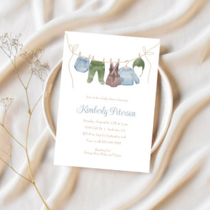 Boho Boy Kleiderlinie Baby Shower Einladung