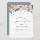 Boho Boy Sprinkle Kinderdusche Einladung (Vorne/Hinten)