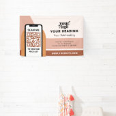 Boho Branding Berufliche Werbung QR-Code Banner (InSitu)