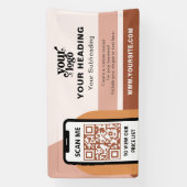 Boho Branding Berufliche Werbung QR-Code Banner (Vertikal)