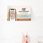 Boho Branding Berufliche Werbung QR-Code Banner (InSitu)