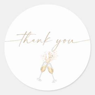 Boho-Brautjungfer-Party Klassischer Rund Sticker