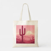 Boho Brautjungfern-Tasche Pink Desert – Boho Tragetasche (Rückseite)
