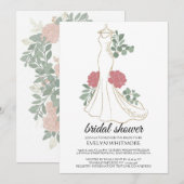 Boho-Brautkleid-Stilguide | Boho Chic-Hochzeit Einladung (Vorne/Hinten)