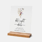 Boho Brautparty Acrylzeichen Acrylschild (Winkel)