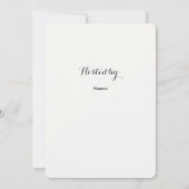 Boho Brautparty Brunch Einladung (Rückseite)