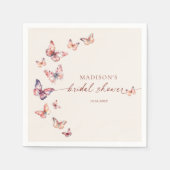 Boho Brautparty Butterfly Serviette (Vorderseite)