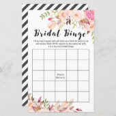 Boho Brautparty Game - Bridal bingo (Vorne/Hinten)