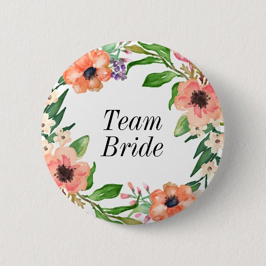 Boho Brautparty-Hochzeit Button (Vorderseite)