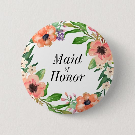 Boho Brautparty-Hochzeit Button (Vorderseite)