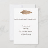 Boho Brautparty Invite mit Traumfänger Einladung (Rückseite)