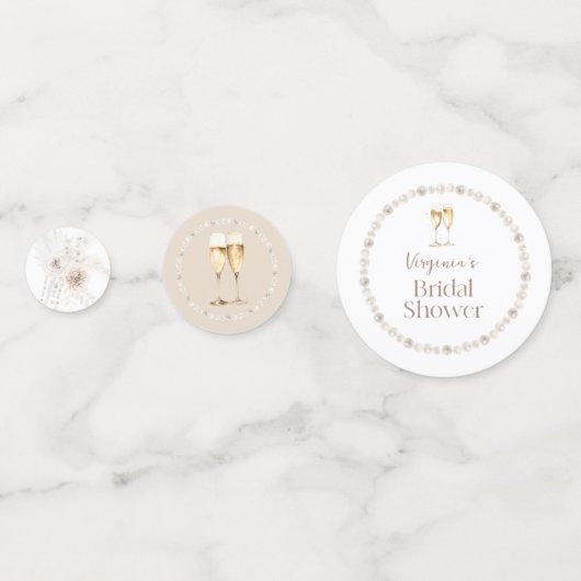 Boho Brautparty Konfetti (Rückseiten)