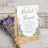 Boho Brautparty Lemon & Lavender Foliage Invita Einladung