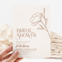 Boho Brautparty Minimal Terracotta