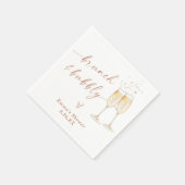 Boho Brautparty Napkins | Brunch & Bubbly Serviette (Ecke)