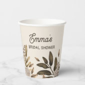 Boho Brautparty Paper Cups Pappbecher (Vorderseite)