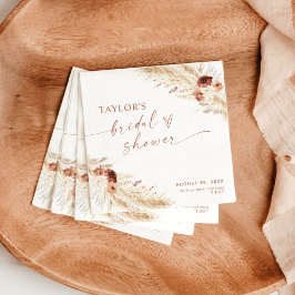 Boho Brautparty Paper Napkin | Duschdekor Serviette