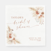 Boho Brautparty Paper Napkin Serviette (Vorderseite)