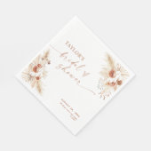 Boho Brautparty Paper Napkin Serviette (Ecke)