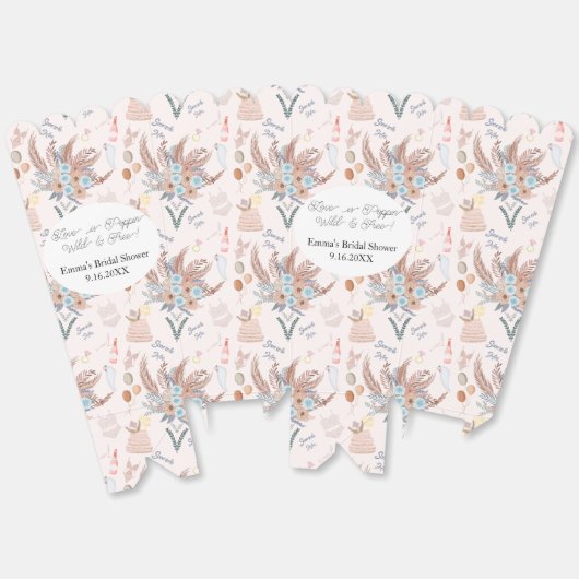 Boho Brautparty Pattern Brautparty Geschenkschachtel (Ungeklappt)