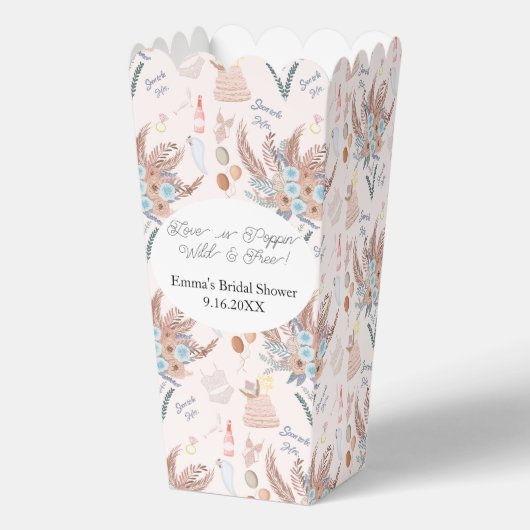 Boho Brautparty Pattern Brautparty Geschenkschachtel (Vorderseite)
