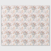 Boho Brautparty Pattern Geschenkpapier (Flach)