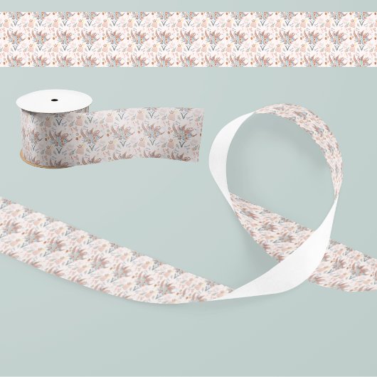 Boho Brautparty Pattern Satinband