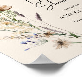 Boho-Brautparty-Plakat Poster (Ecke)