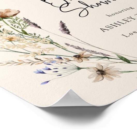 Boho Brautparty Poster (Ecke)