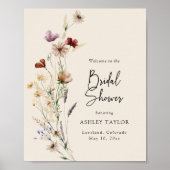 Boho Brautparty Poster (Vorne)